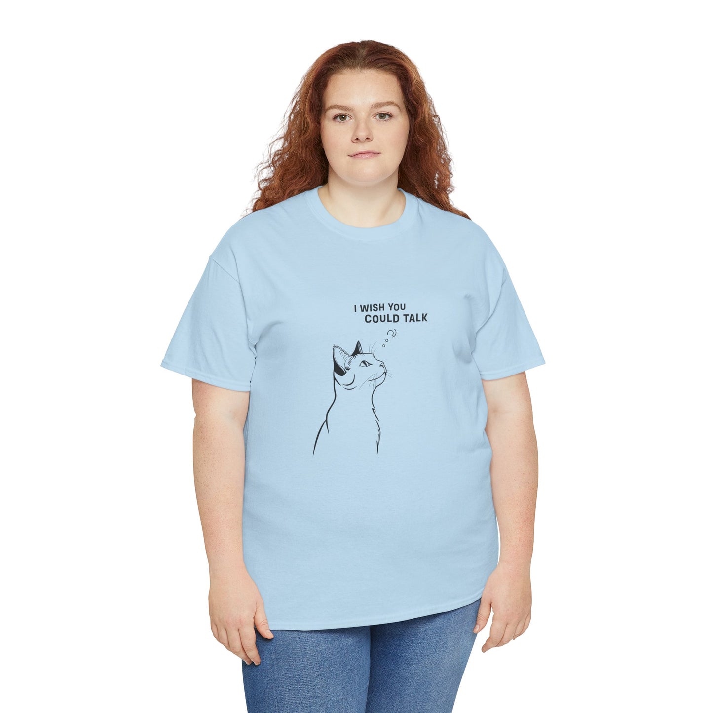 Unisex Heavy Cotton Tee, Cat Wish
