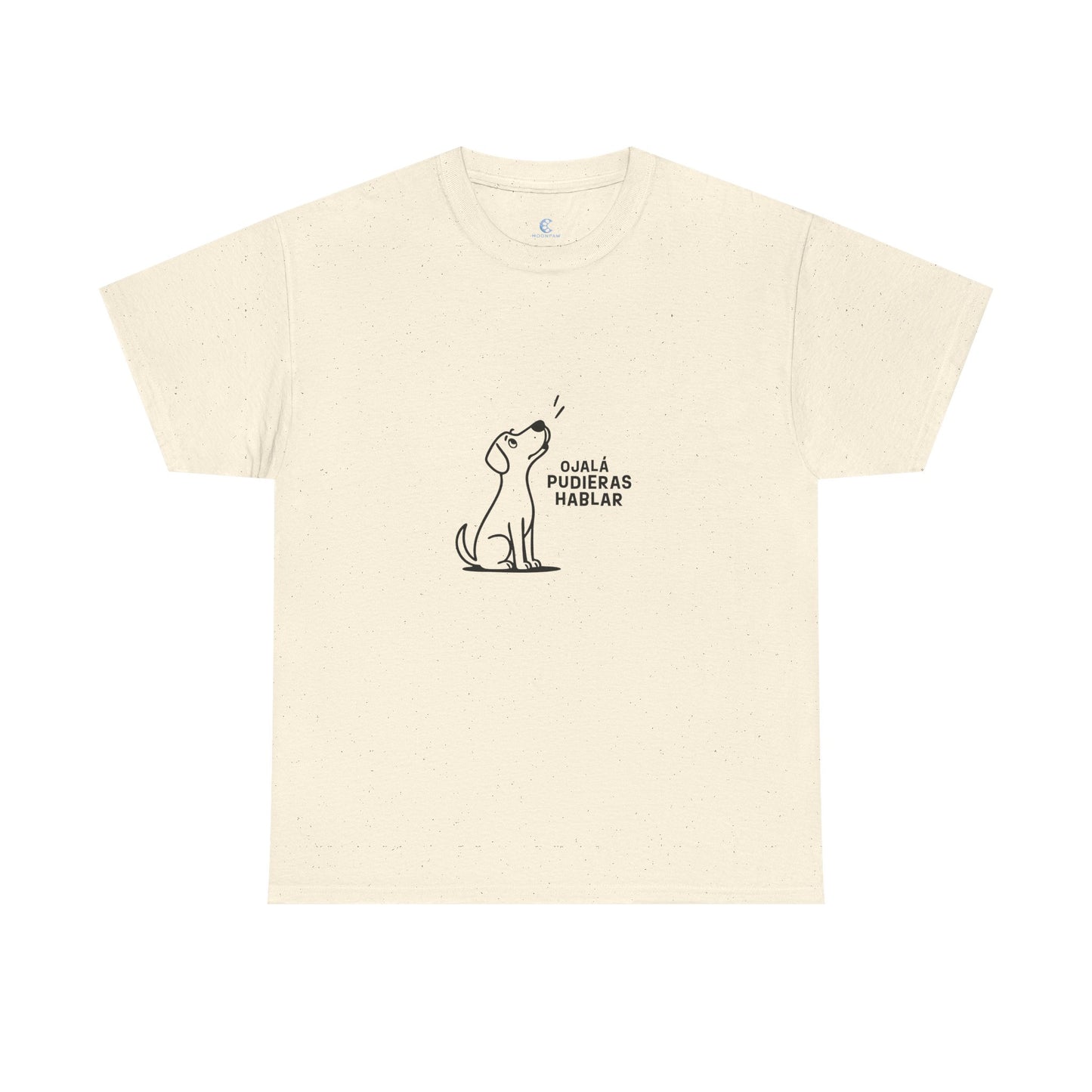 Unisex Heavy Cotton Tee, Toon Dog Wish, Spanish