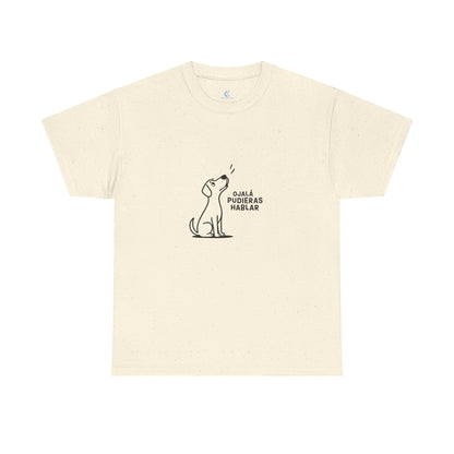 Unisex Heavy Cotton Tee, Toon Dog Wish, Spanish