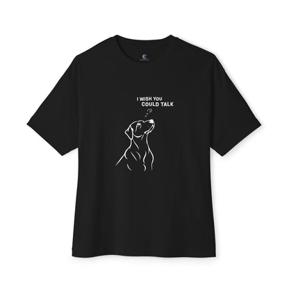 Unisex Oversized Boxy Tee, Dog Wish