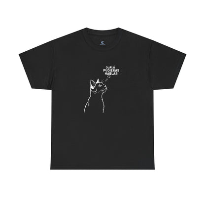 Unisex Heavy Cotton Tee, Cat Wish, Spanish