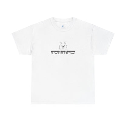 Unisex Heavy Cotton Tee, Eternal Samoyed
