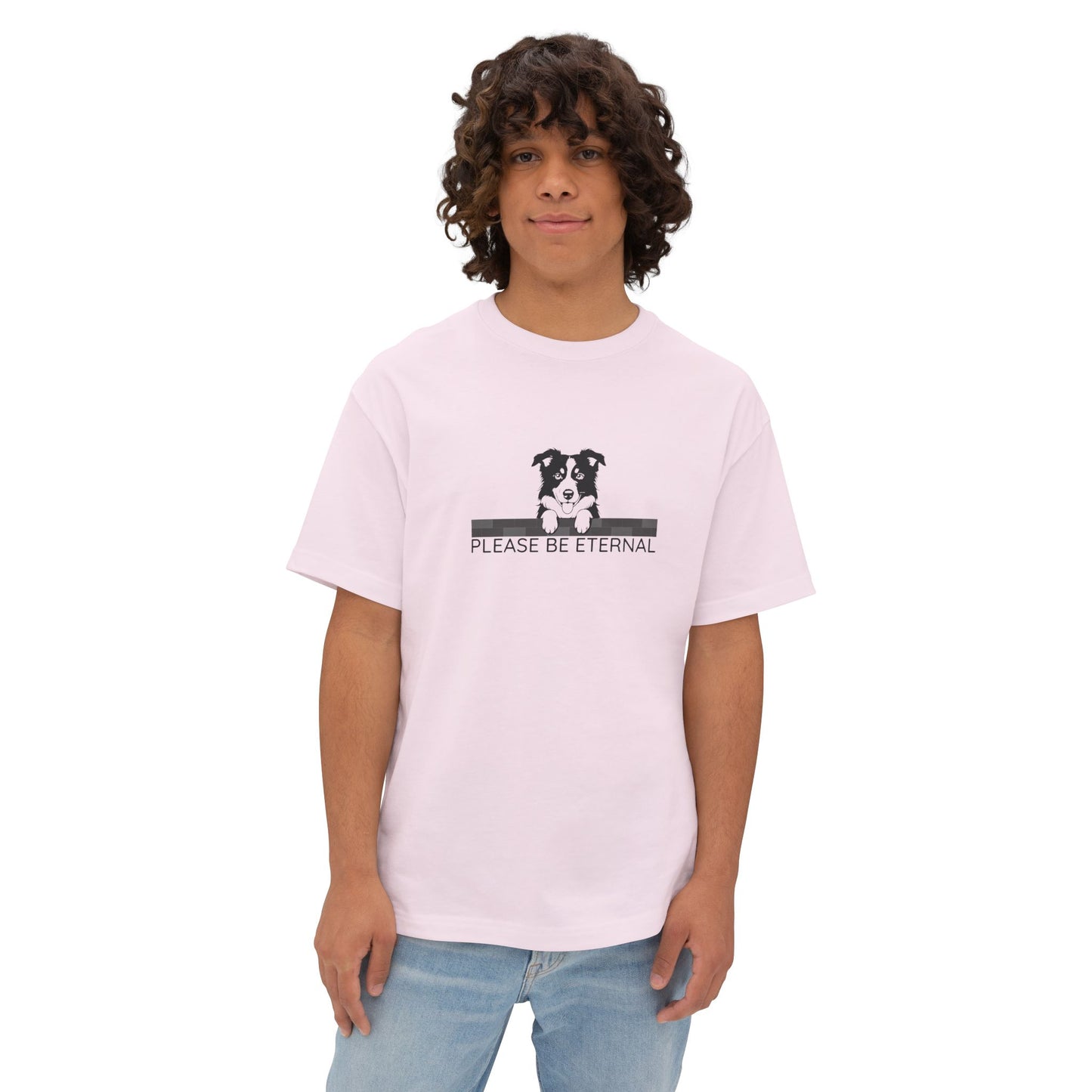 Unisex Oversized Boxy Tee, Eternal Collie