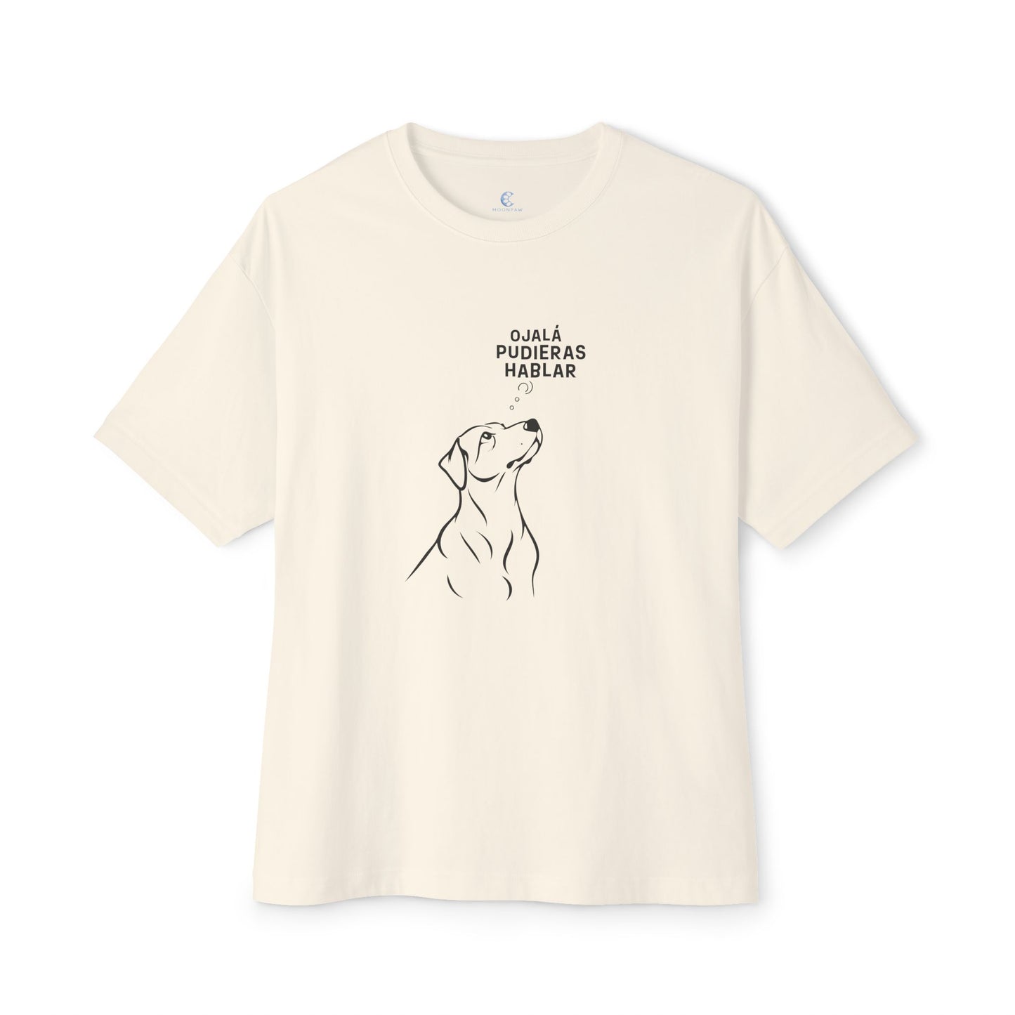 Unisex Oversized Boxy Tee, Dog Wish, Spanish