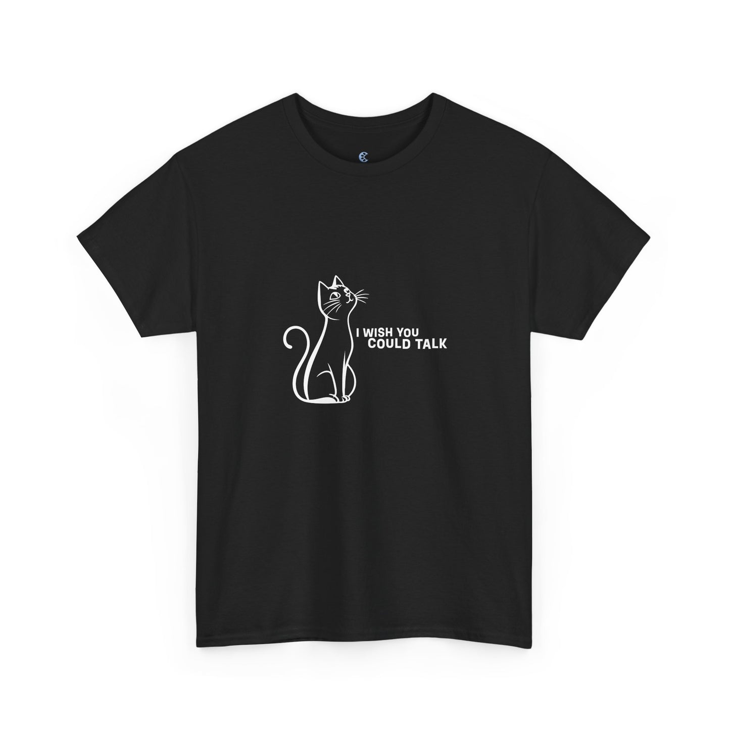 Unisex Heavy Cotton Tee, Toon Cat Wish