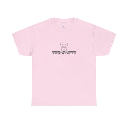 Unisex Heavy Cotton Tee, Eternal French Bulldog