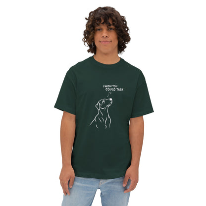 Unisex Oversized Boxy Tee, Dog Wish