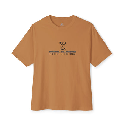 Unisex Oversized Boxy Tee, Eternal Schnauzer