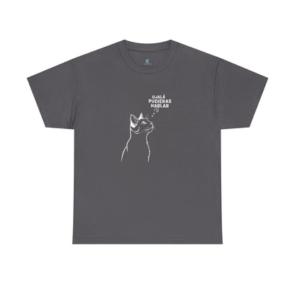 Unisex Heavy Cotton Tee, Cat Wish, Spanish
