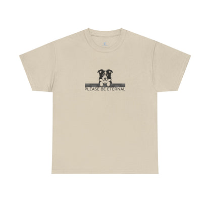 Unisex Heavy Cotton Tee, Eternal Collie