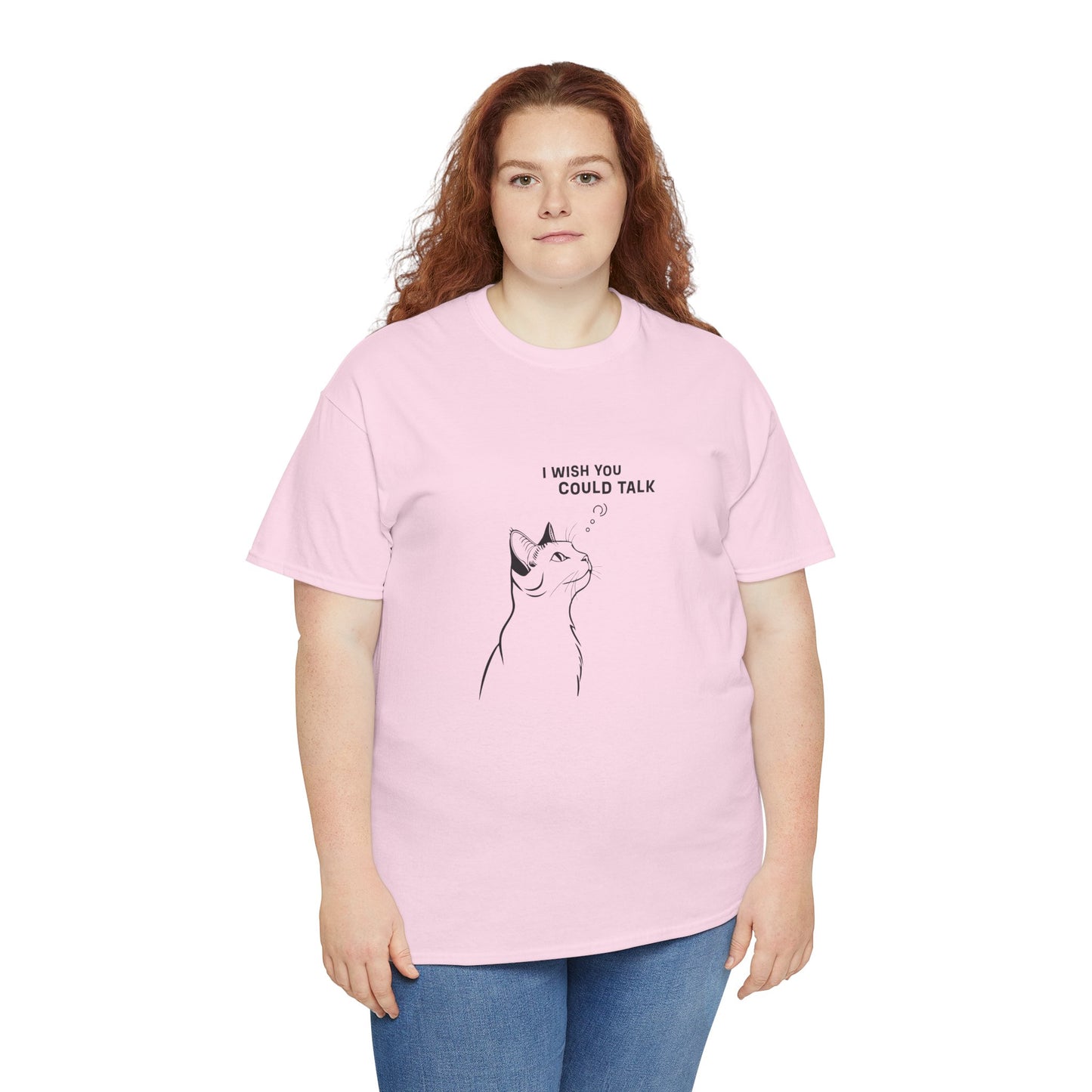 Unisex Heavy Cotton Tee, Cat Wish
