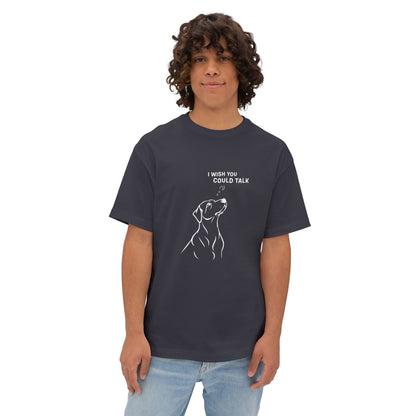 Unisex Oversized Boxy Tee, Dog Wish