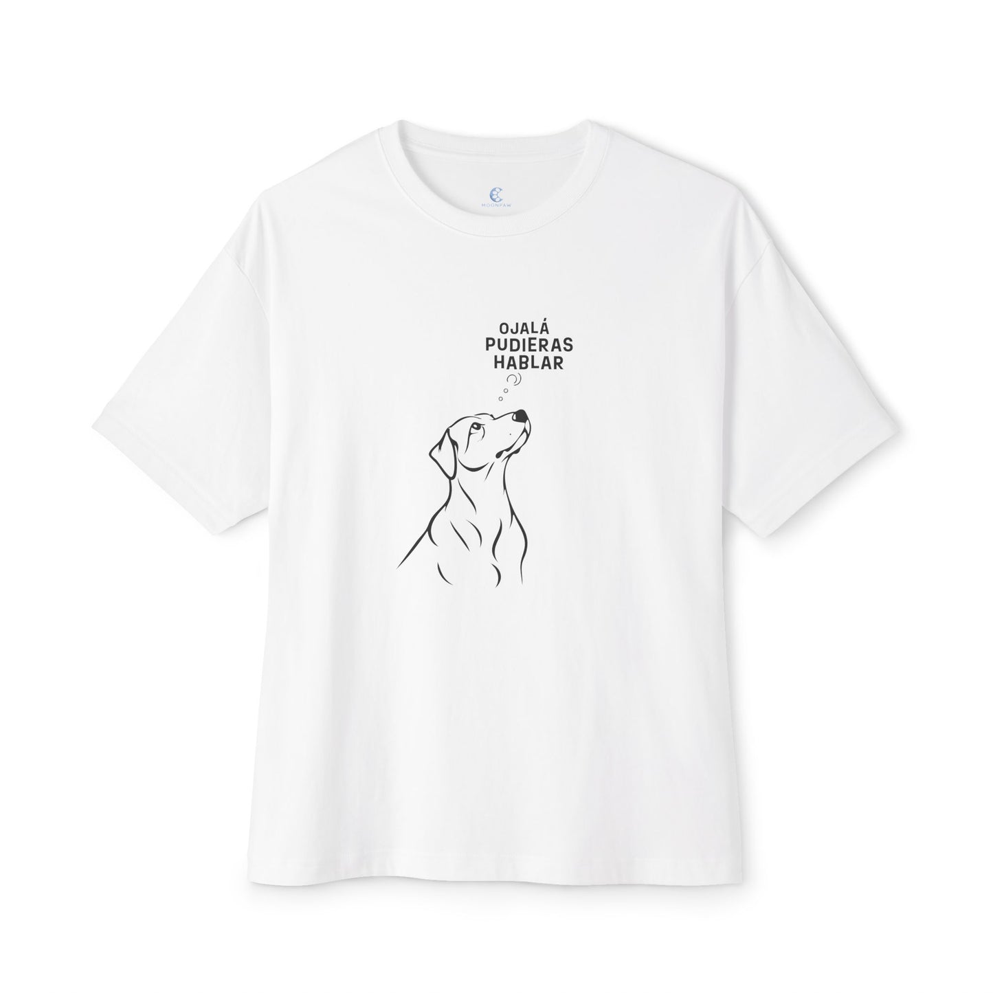Unisex Oversized Boxy Tee, Dog Wish, Spanish