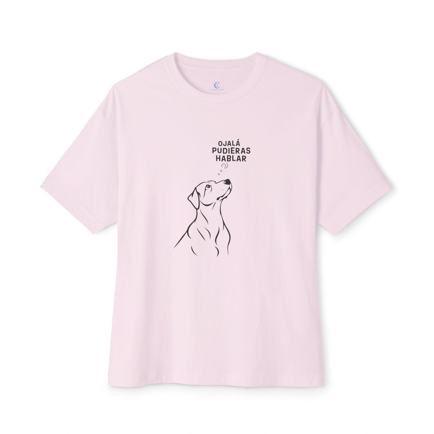 Unisex Oversized Boxy Tee, Dog Wish, Spanish