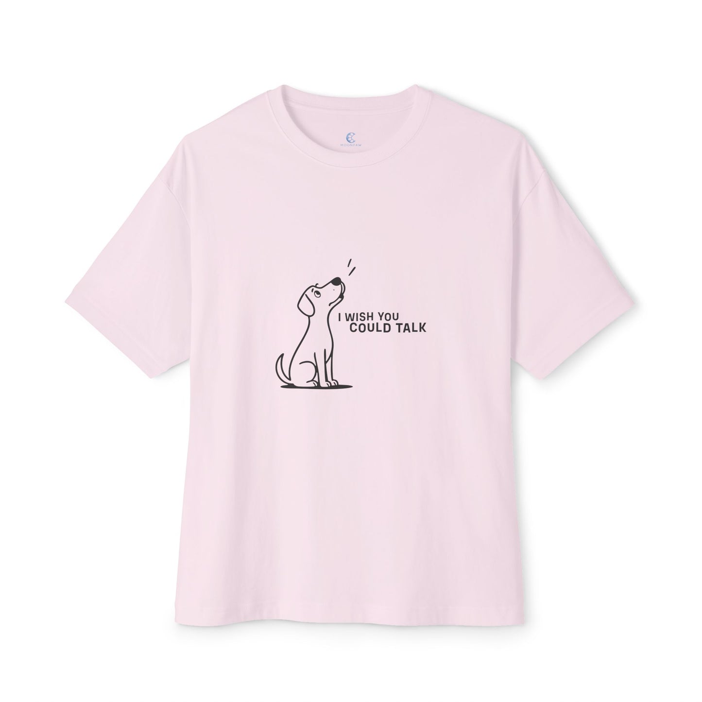Unisex Oversized Boxy Tee, Toon Dog Wish