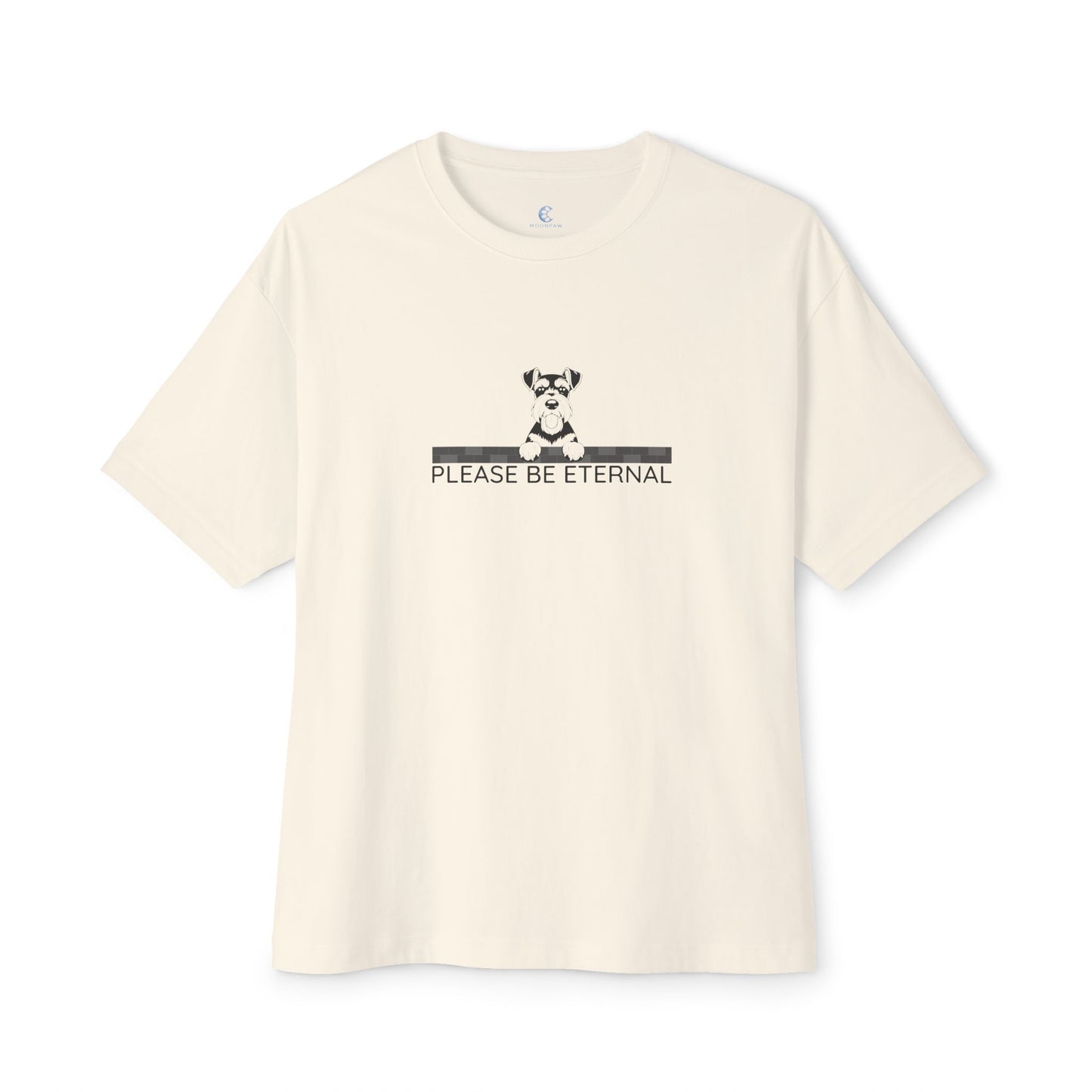 Unisex Oversized Boxy Tee, Eternal Schnauzer