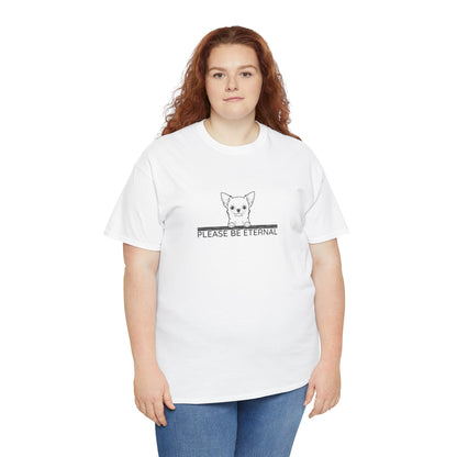 Unisex Heavy Cotton Tee, Eternal Chihuahua