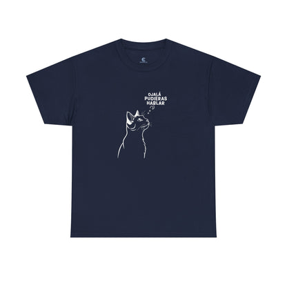 Unisex Heavy Cotton Tee, Cat Wish, Spanish