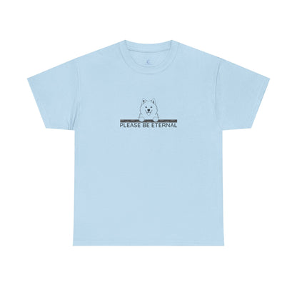 Unisex Heavy Cotton Tee, Eternal Samoyed
