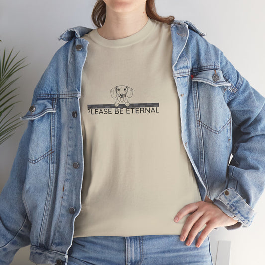 Unisex Heavy Cotton Tee, Eternal dachshund