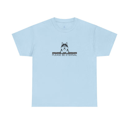 Unisex Heavy Cotton Tee, Eternal Husky