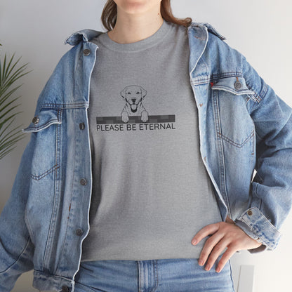 Unisex Heavy Cotton Tee, Eternal Labrador
