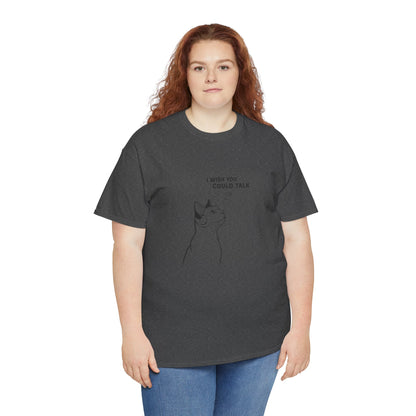 Unisex Heavy Cotton Tee, Cat Wish