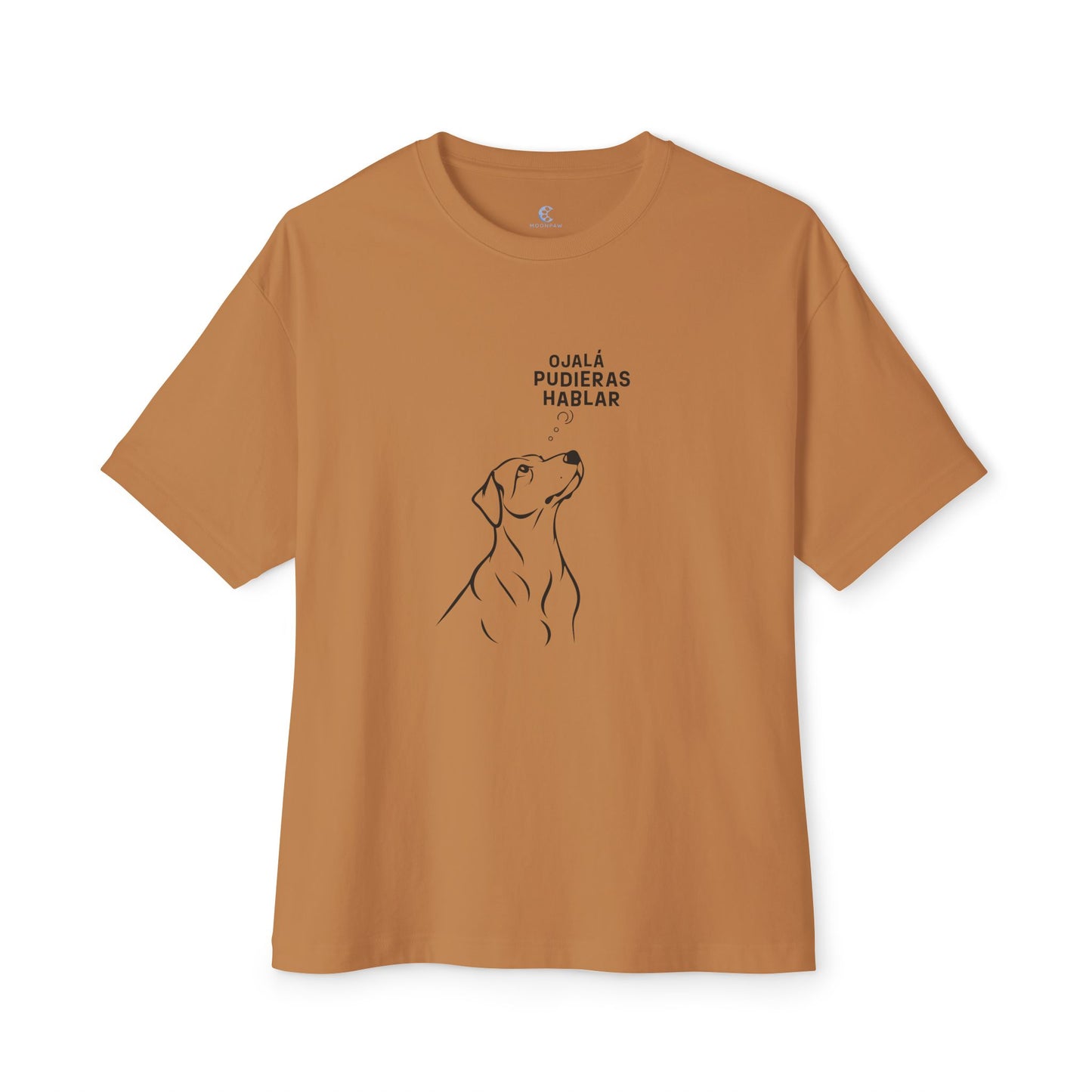 Unisex Oversized Boxy Tee, Dog Wish, Spanish