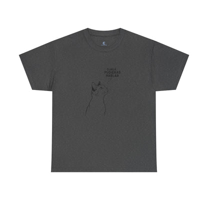 Unisex Heavy Cotton Tee, Cat Wish, Spanish