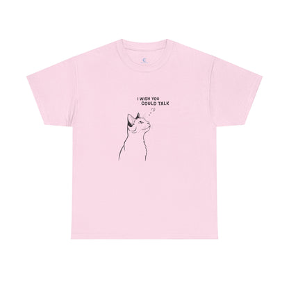 Unisex Heavy Cotton Tee, Cat Wish