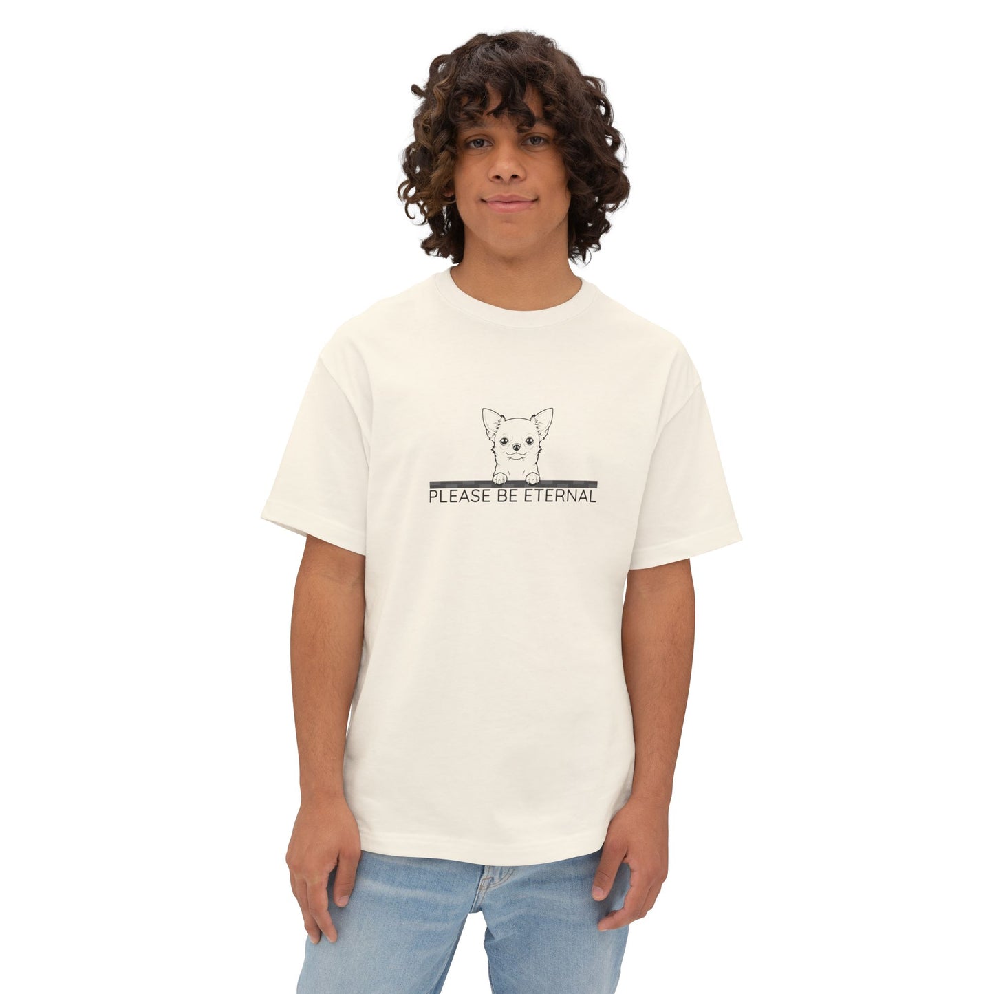 Unisex Oversized Boxy Tee, Eternal Chihuahua