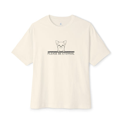 Unisex Oversized Boxy Tee, Eternal Chihuahua
