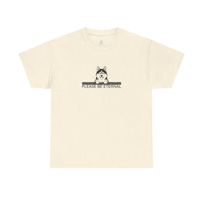 Unisex Heavy Cotton Tee, Eternal Husky