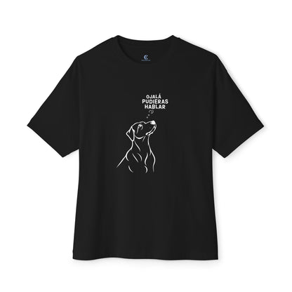 Unisex Oversized Boxy Tee, Dog Wish, Spanish