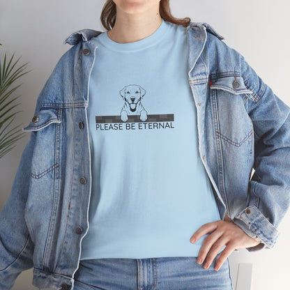 Unisex Heavy Cotton Tee, Eternal Labrador