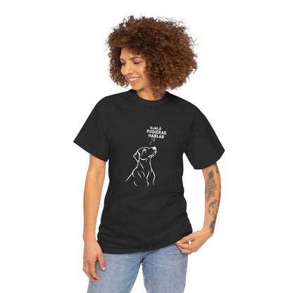Unisex Heavy Cotton Tee, Dog Wish, Spanish