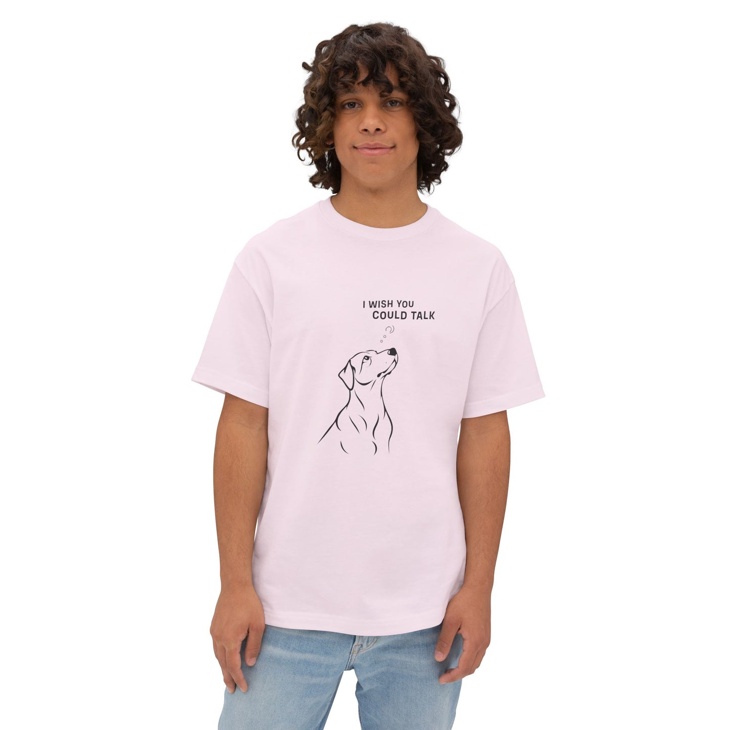 Unisex Oversized Boxy Tee, Dog Wish