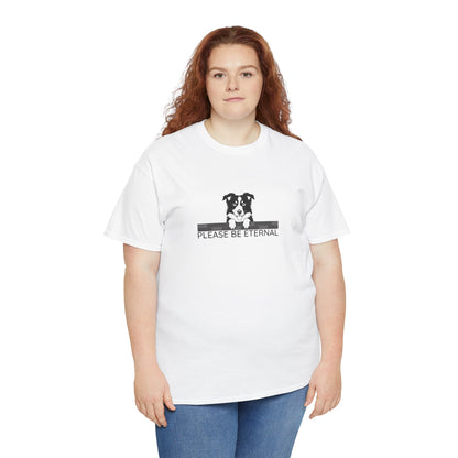 Unisex Heavy Cotton Tee, Eternal Collie