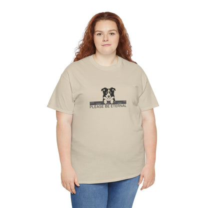 Unisex Heavy Cotton Tee, Eternal Collie