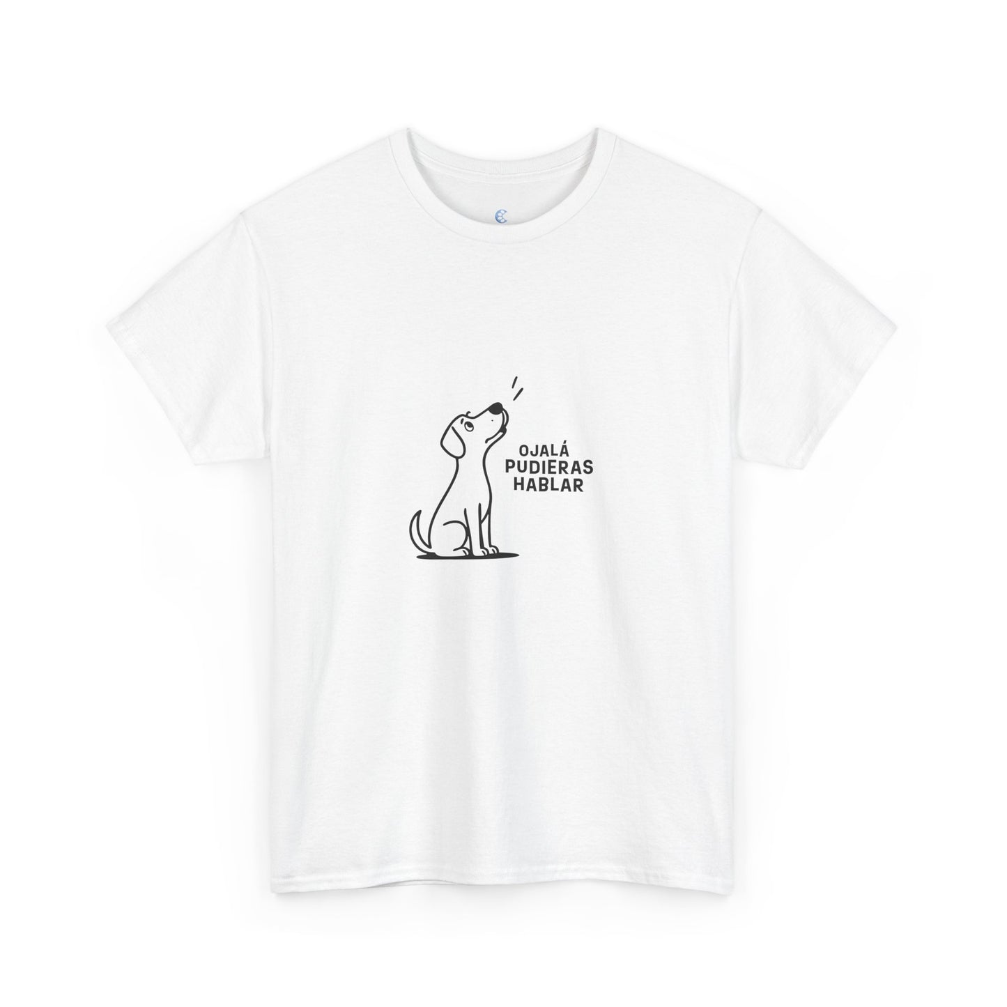 Unisex Heavy Cotton Tee, Toon Dog Wish, Spanish