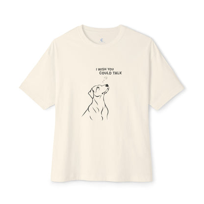 Unisex Oversized Boxy Tee, Dog Wish