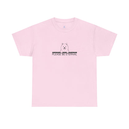 Unisex Heavy Cotton Tee, Eternal Samoyed