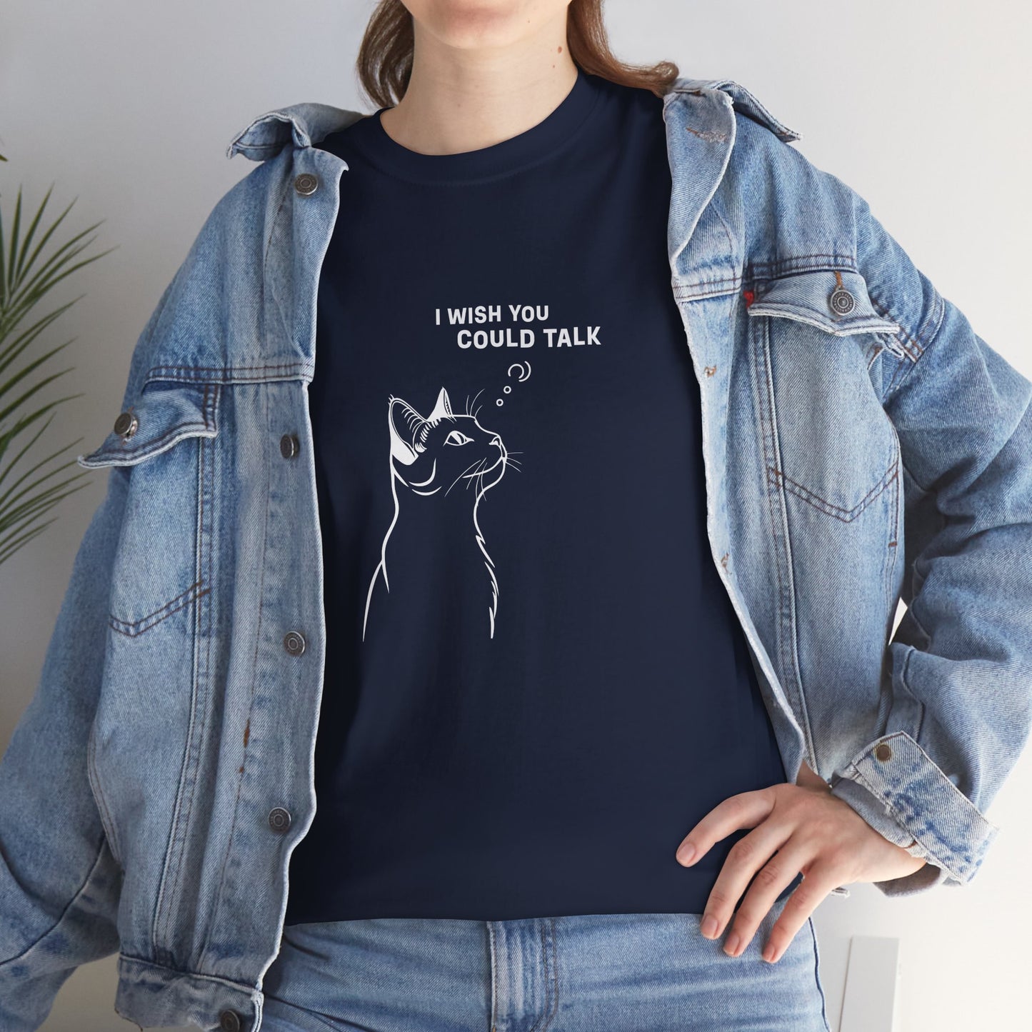 Unisex Heavy Cotton Tee, Cat Wish