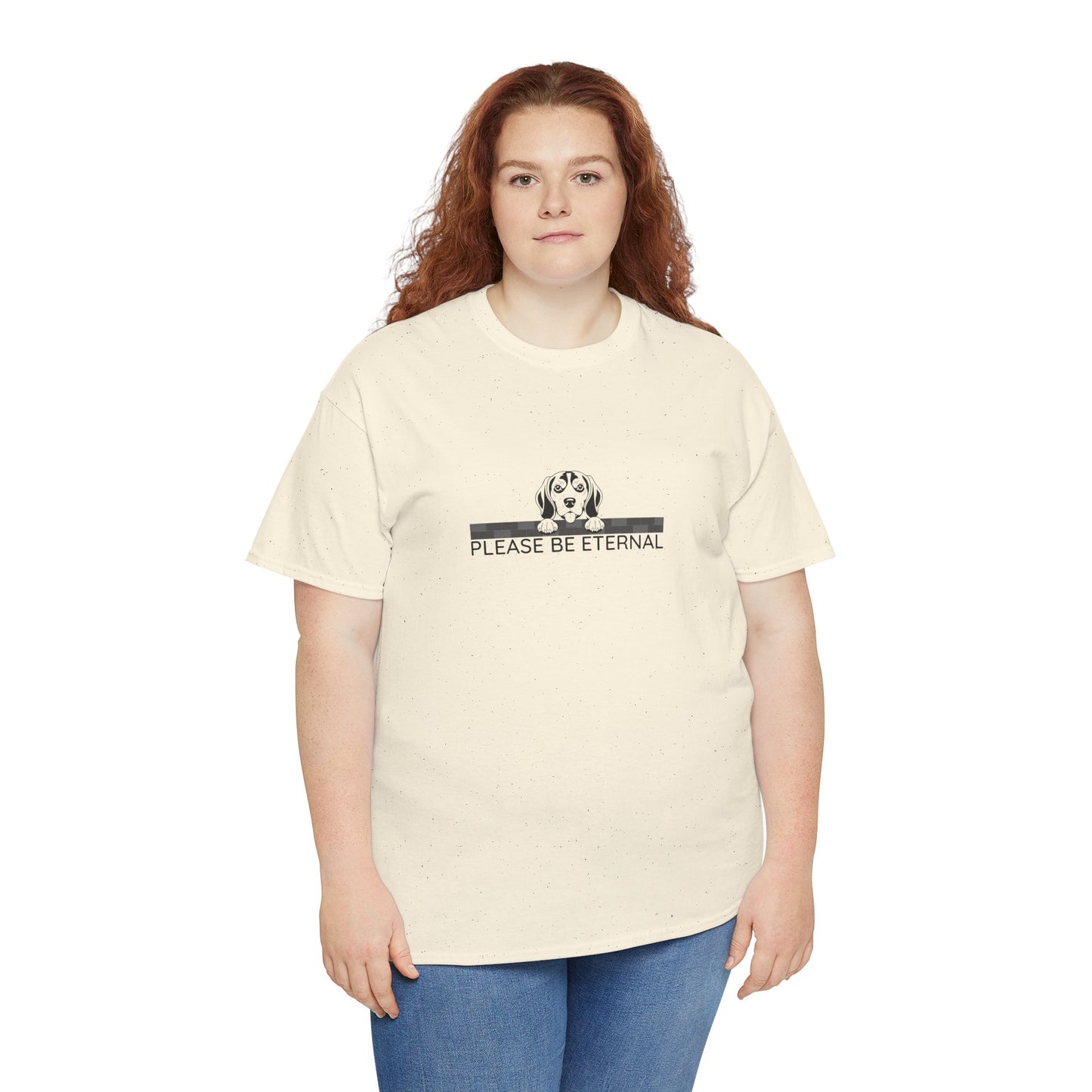 Unisex Heavy Cotton Tee, Eternal Beagle